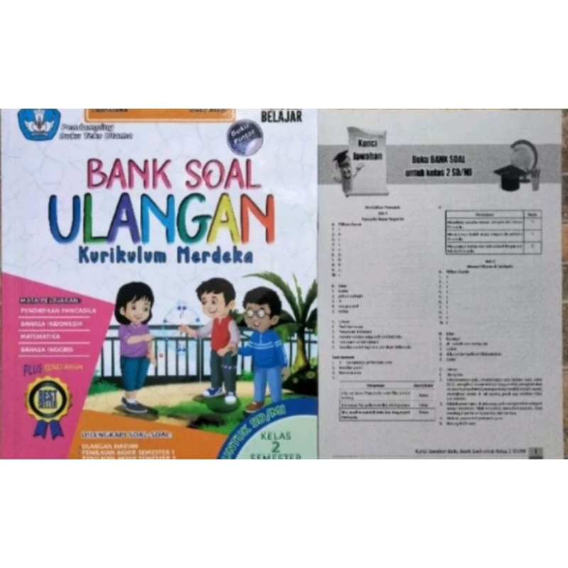 Buku Bank Soal Ulangan SD/MI Kelas 2 Kurikulum Merdeka