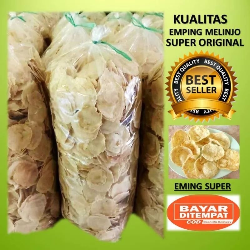 

Emping melinjo mentah Super Premium 5kg asli Banten