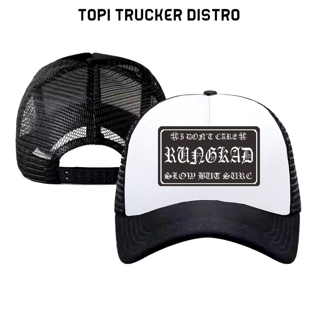 Topi Trucker Jaring Sablon Rungkad Standart Distro Untuk Pria dan Wanita Terlaris