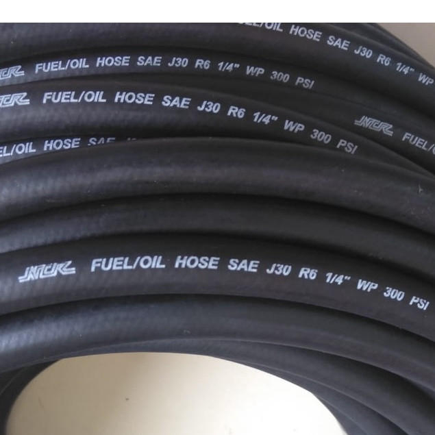 Selang Minyak NCR FUEL/OIL HOSE SAE J30 R1 ukuran 3/8 Inc(9,5mm)