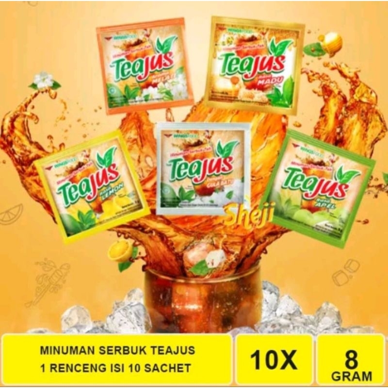 

Tea Jus Minuman Serbuk 1 Renceng isi 10 pcs