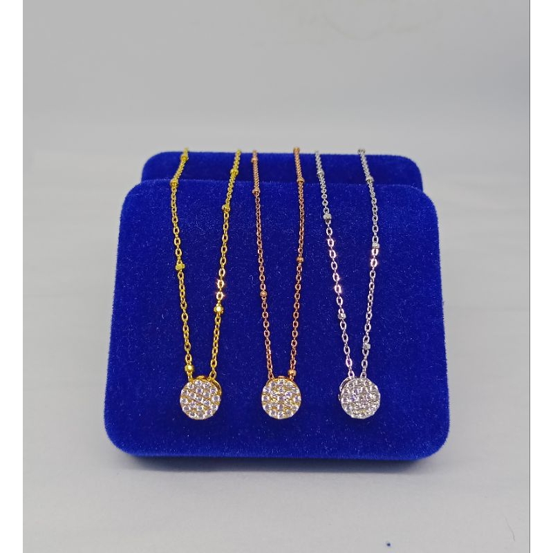 kalung perak asli 925/kalung jedar+liontin tusuk bulat kecil/kalung asli silver 925/kalung perhiasan