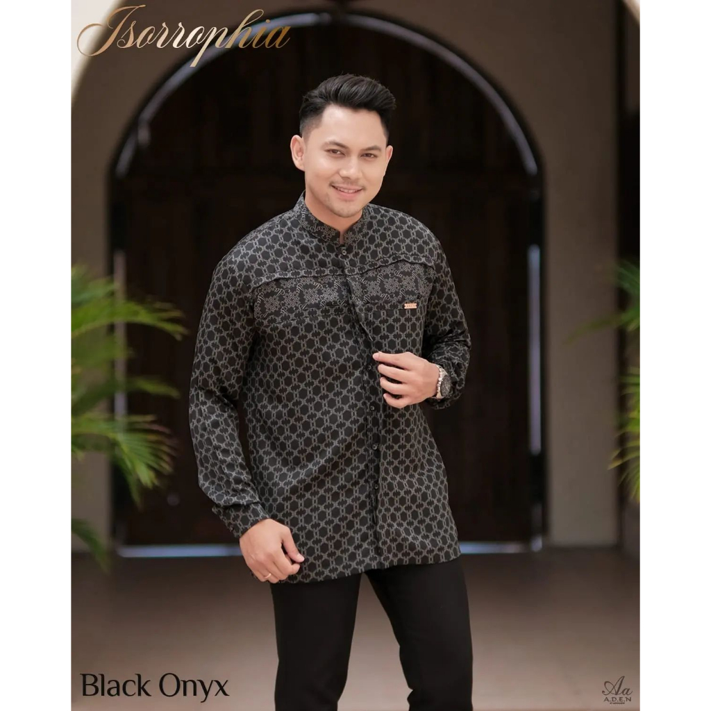 BAJU KOKO LENGAN PANJANG ISORROPHIA BY ADEN [BISA COD]