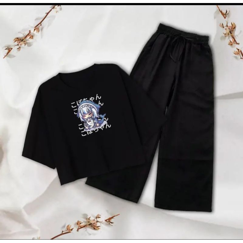 Setelan CROP Wanita Atau Remaja KOBO CHAN