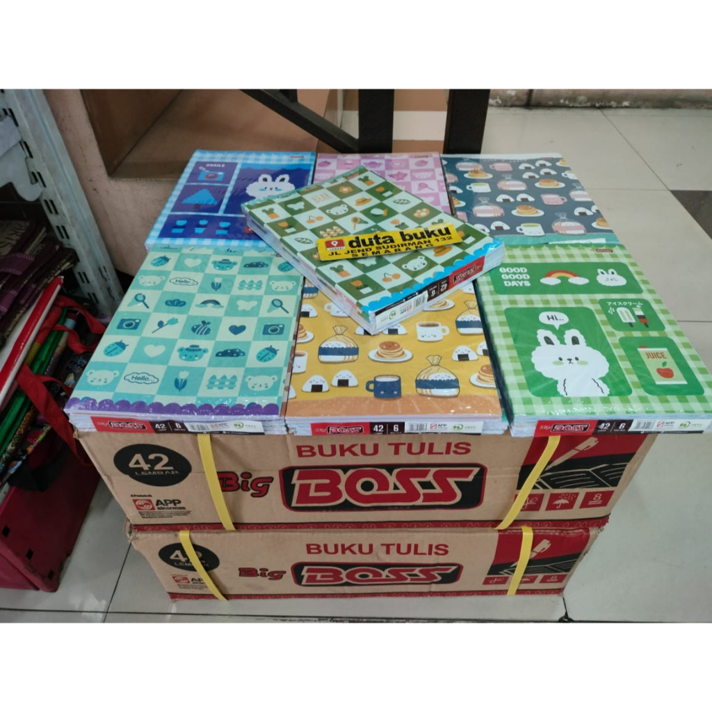 

Buku Tulis Sekolah Boxy Panjang Campus BIG BOSS 42 Lembar (1 Pack Isi 6 Buku)