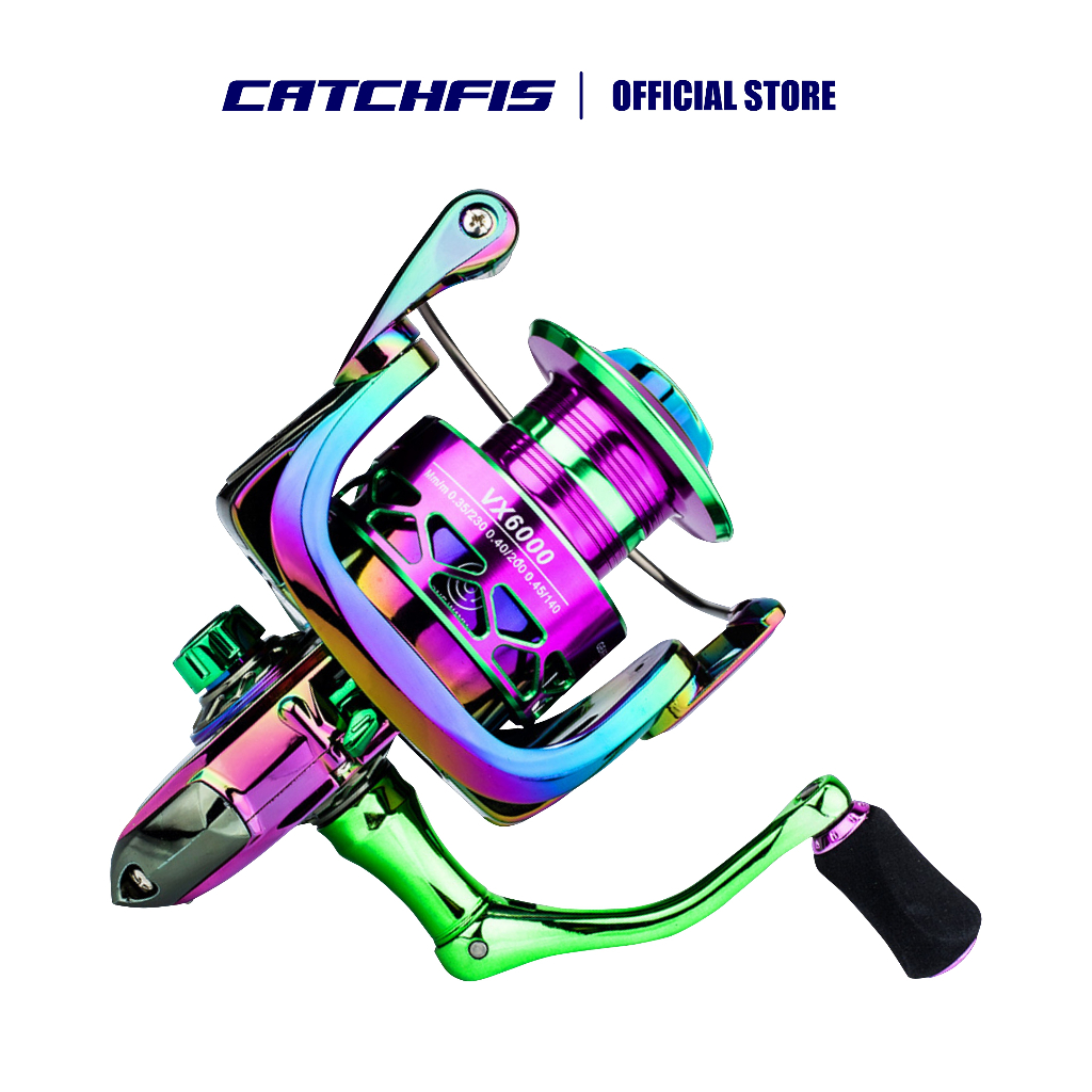 Catchfis -Reel Pancing Spinning Laut Full Besi Reel VX1000-7000 Gulungan Pancing Kuat Reel Pancing L