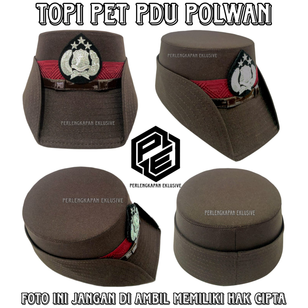 PET POLISI PDU  BINTARA POLWAN - TOPI POLISI - TOPI PET PDU - TOPI POLWAN - TOPI POLISI PDU POLWAN -