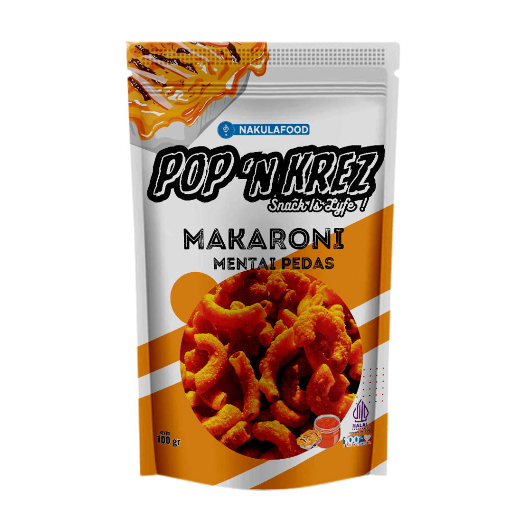 

Nakula Food Snack Pop N Krez Makaroni Mentai Pedas