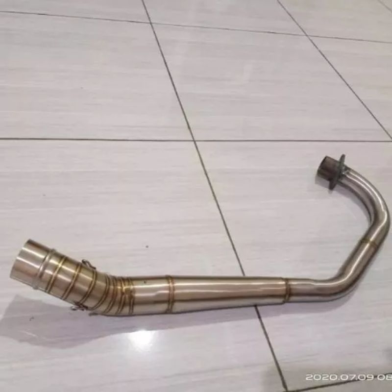leher knalpot satria fu stainless