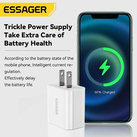 Essager PD 20W Type C Charger For iPhone 14 13 12 11 Pro Max, Ipad Iphone 8 X XR Fast Charging