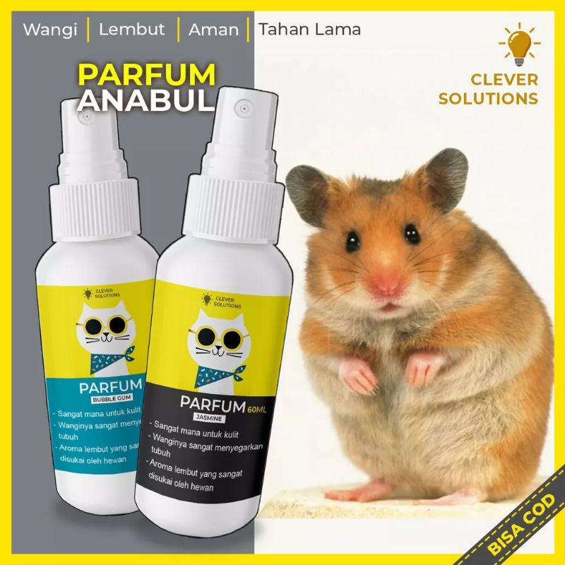 Parfum Pewangi Kucing 60ML Non Alkohol Parfum Grooming Kucing Clever Solutions Pelembut Bulu Wangi Tahan Lama