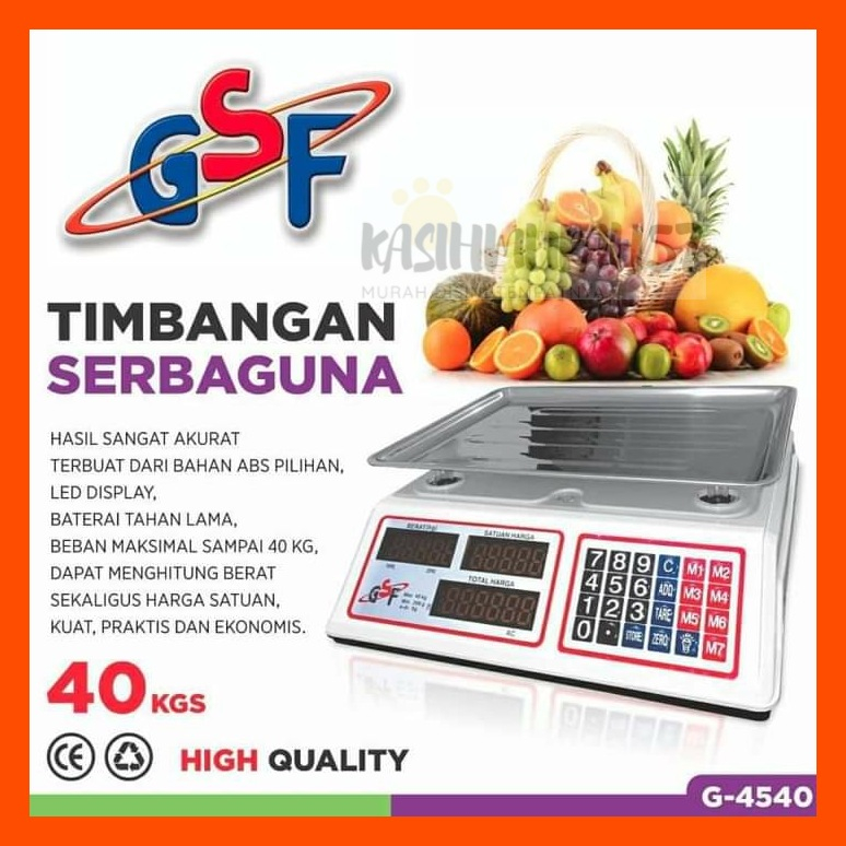 TIMBANGAN SERBAGUNA GSF / TIMBANGAN DIGITAL BUAH 30KG / TIMBANGAN DIGITAL LAUNDRY BARANG 30KG / TIMB