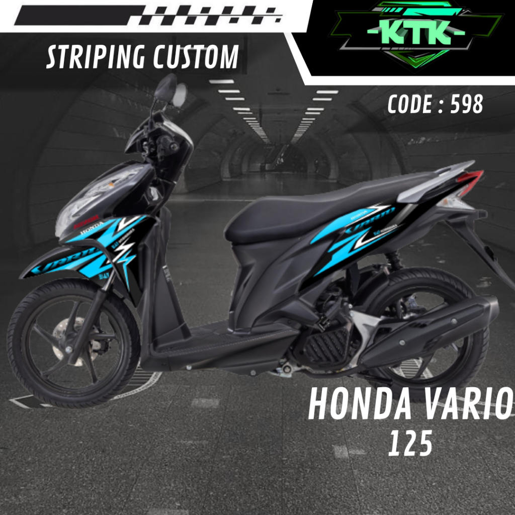 Lis Striping Sticker Variasi Aksesoris List Stiker Motor Honda Vario 125 FI Old Lawas M598 Tahun 201
