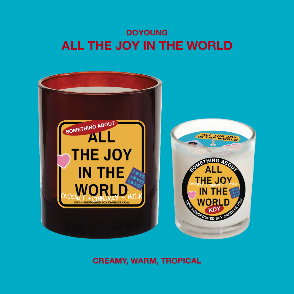 "All The Joy In The World" Jar Candle 150ml (Doyoung, TREASURE) 100% Handpoured Scented Soy Candle —
