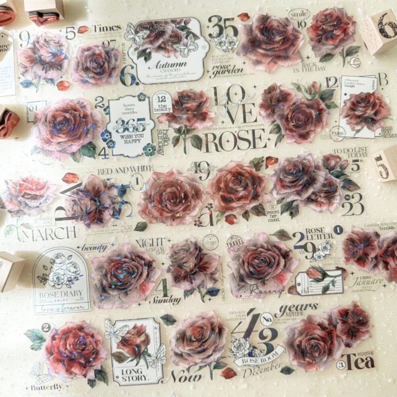 

Likey - Vintage Red Rose Pet tape by sample
