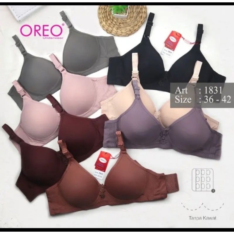 BRA/BH OREO KAIT TIGA TANPA KAWAT