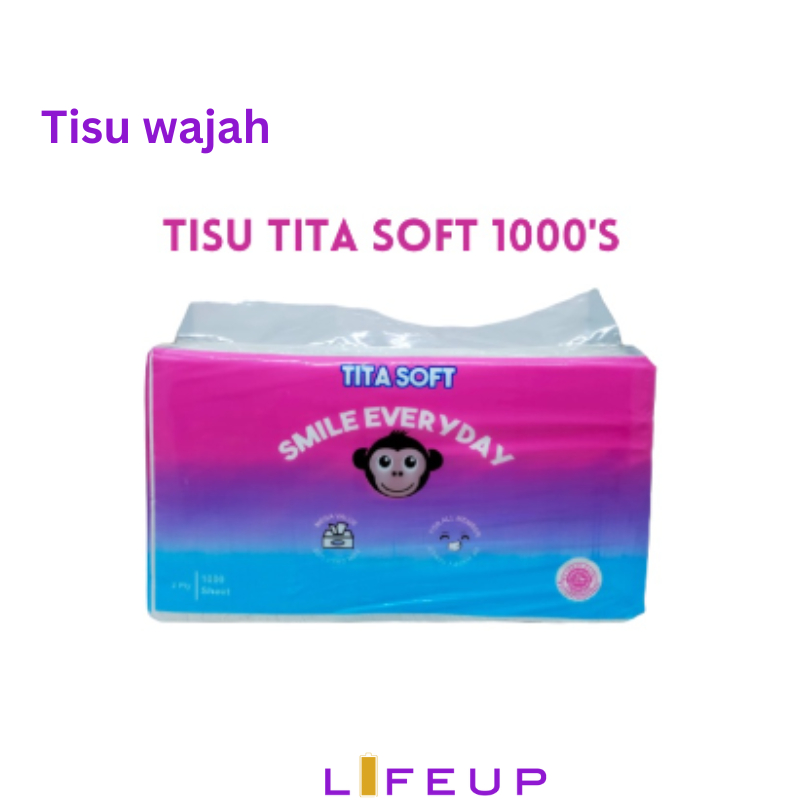 Tisu Wajah Tissue muka 1000's Tita Soft / Tisu wajah Tita Soft 1000'sheet