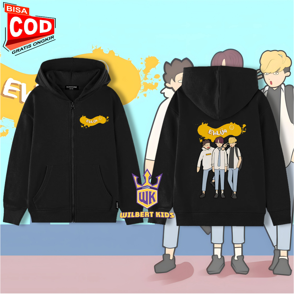 Jaket Zipper Anak Ehlija / Hoodie Zipper Anak EHLIJA jaket resleting