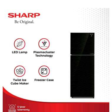 Sharp Sj 456GI Mk Kulkas Jtech Inverter 352L Plasmacluster Ion - Sj456