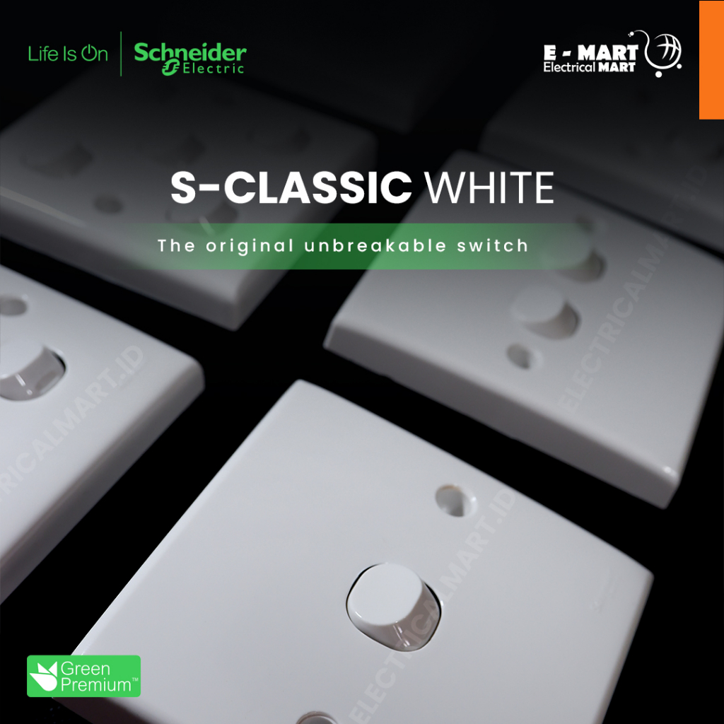 Schneider Classic Saklar 1Gang 2Gang 3Gang 4Gang 5Gang