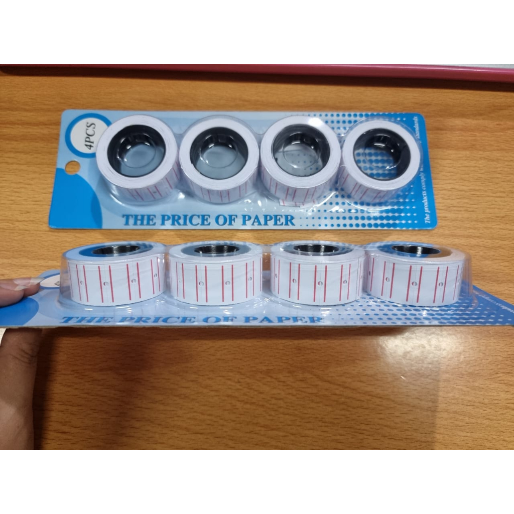 

KK Label print cetak harga isi 4 roll