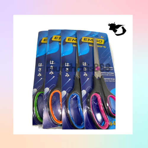 

Gunting Panjang 8" inch BENGKOK / Gunting Melengkung Warna Warni Gagang Karet / Stainless Steel Scissor