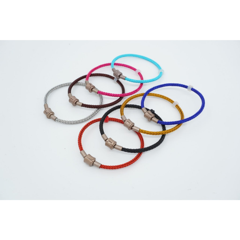 Gelang Tali Kawat Anti Air Waterproof Untuk Charm Liontin Mainan Pandora Emas Hongkong