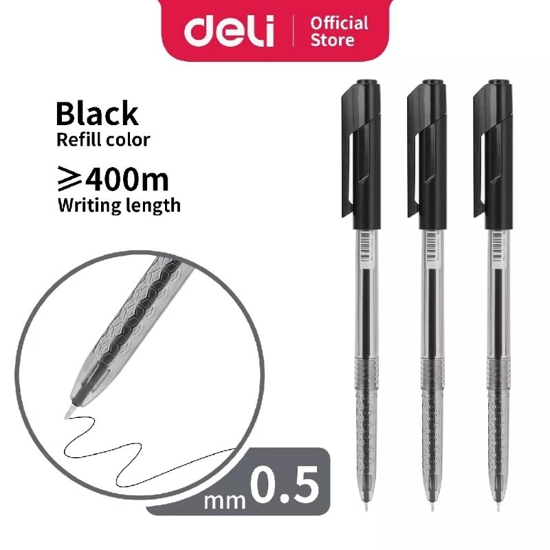 

♥️Sakurasglowstore♥️ Deli Pulpen 0.5mm Hitam