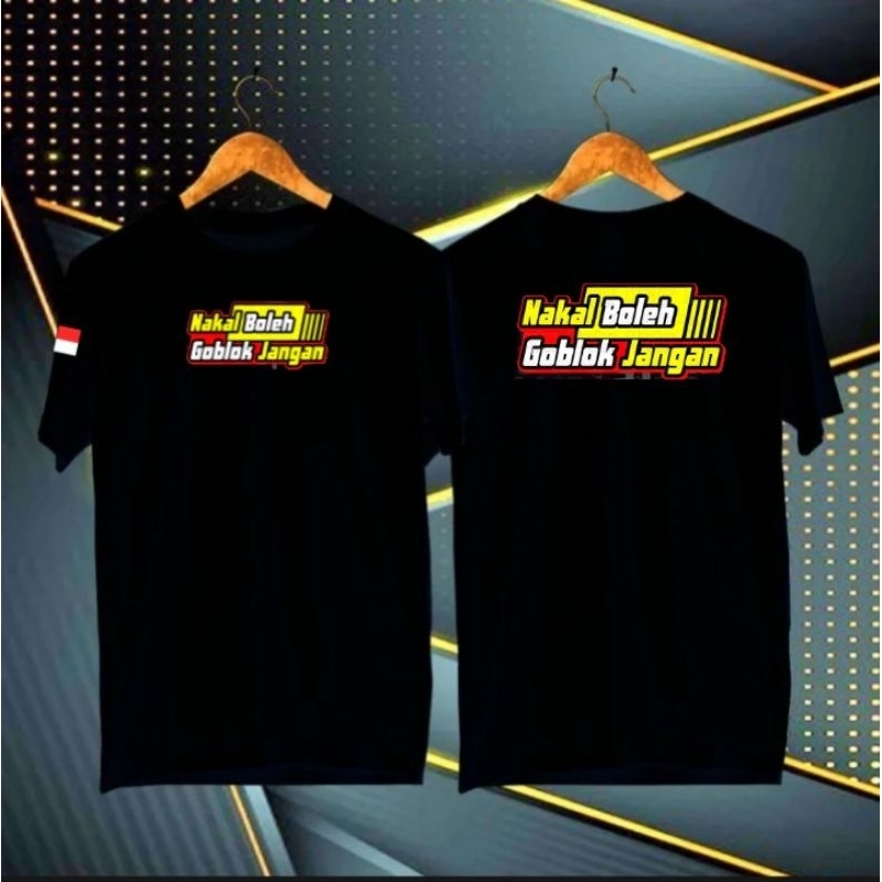 T-shirt Nakkkal Boleh Gobbblok Jangan // Kaos Nakal Boleh Goblok Jangan