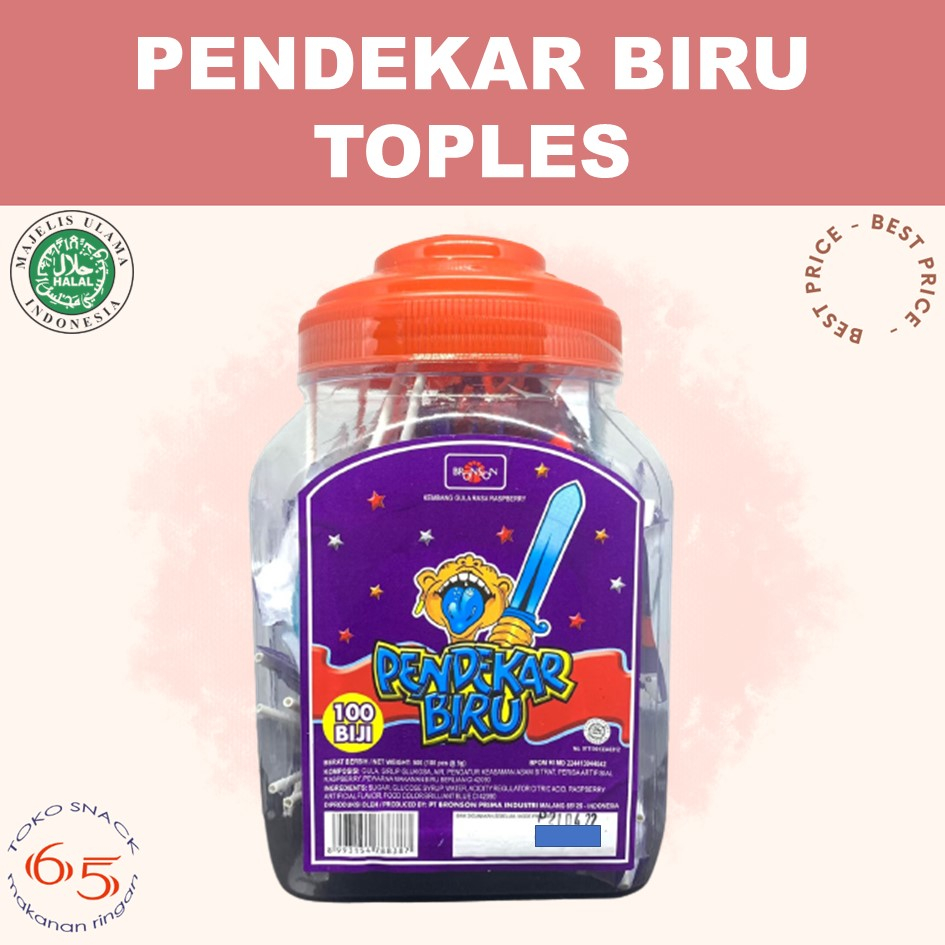 

Pendekar Biru Toples 100. Permen. TOPLES