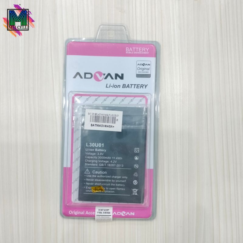 BATERAI ADVAN NASA PLUS / L30U01 ORI 99℅