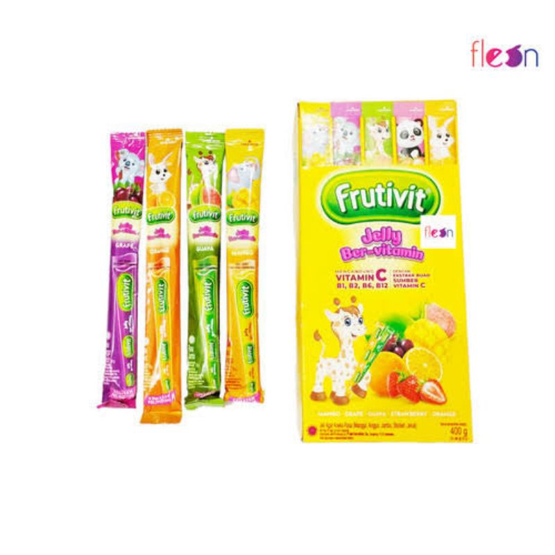 

Frutivit Jelly ber-vitamin 1 box @20pcs dari Mayora Harga Grosir