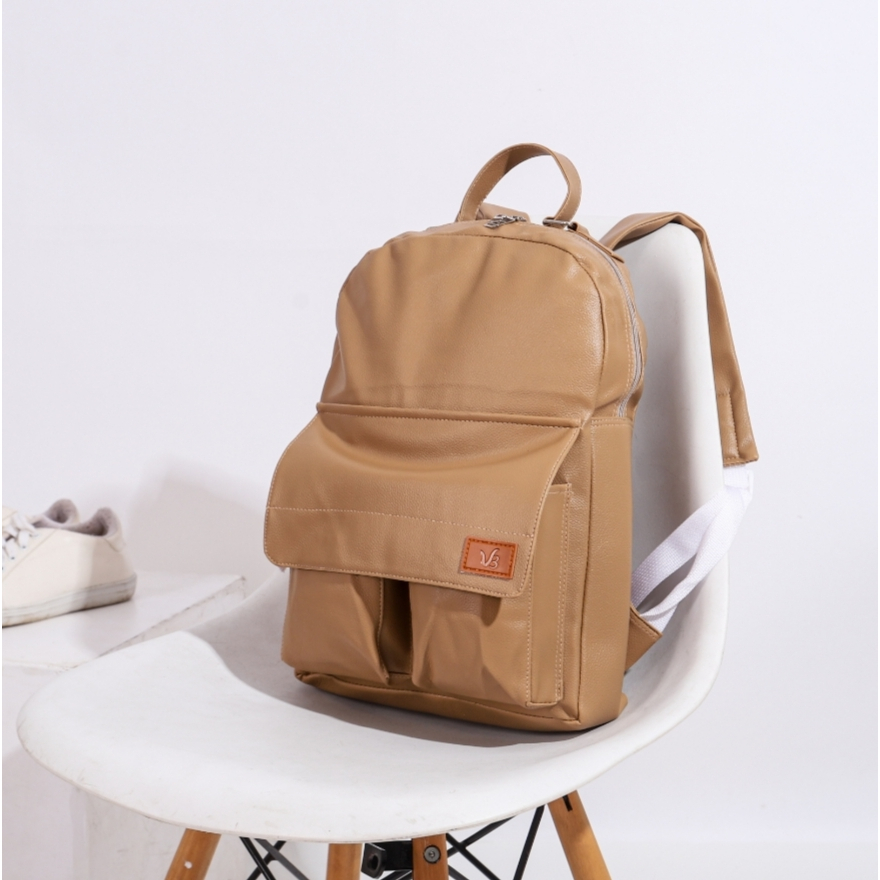 Tas Ransel Wanita Backpack Punggung Tas Gendong Ransel Sekolah Kuliah Kerja dsb Matt kulit sintetis 