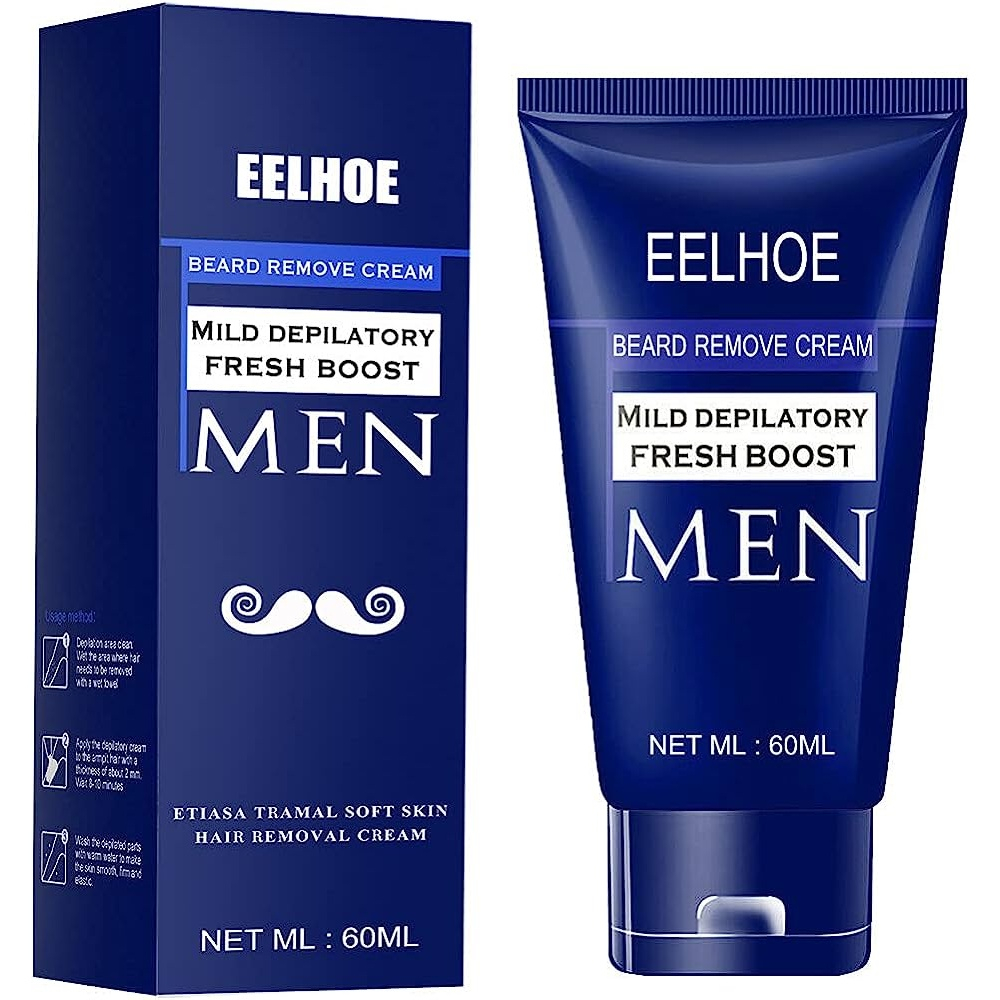 EELHOE Krim Penghilang Bulu pria Permanen Hair Removal Cream Brewok Perontok bulu Cepat Aman Tanpa E