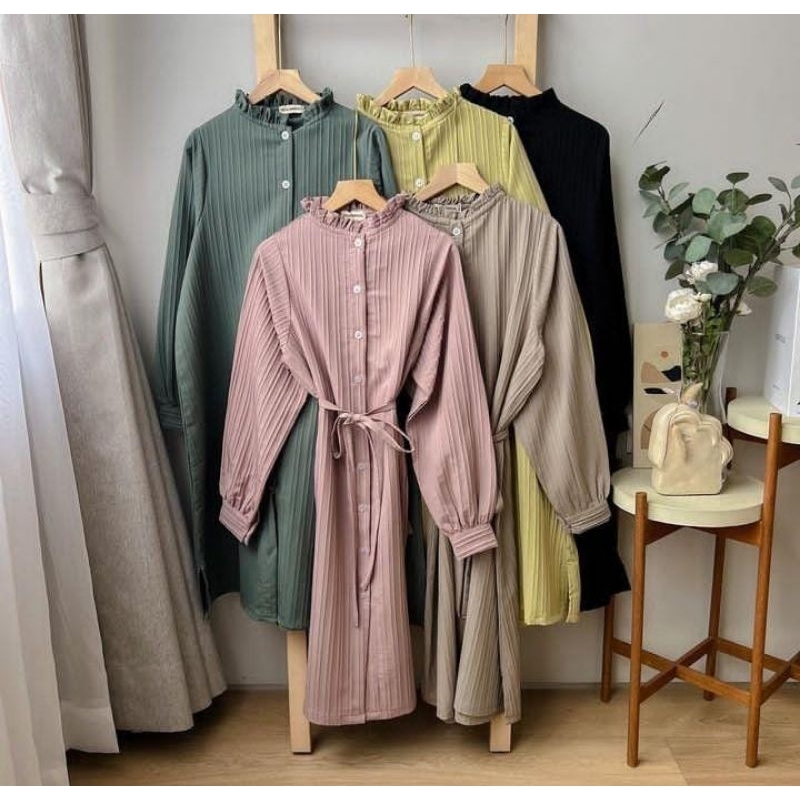 Tunik wanita muslimah - Tunik polos wanita - Baju atasan muslimah - Baju atasan wanita casual