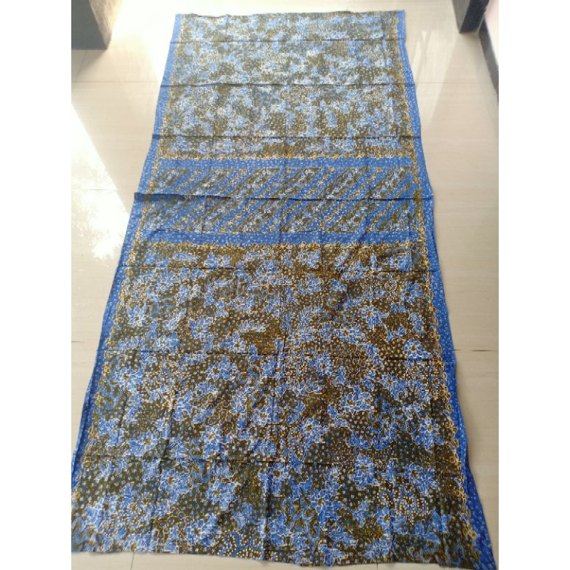 Kain sarung Batik Tulis Lasem hijau emerald biru