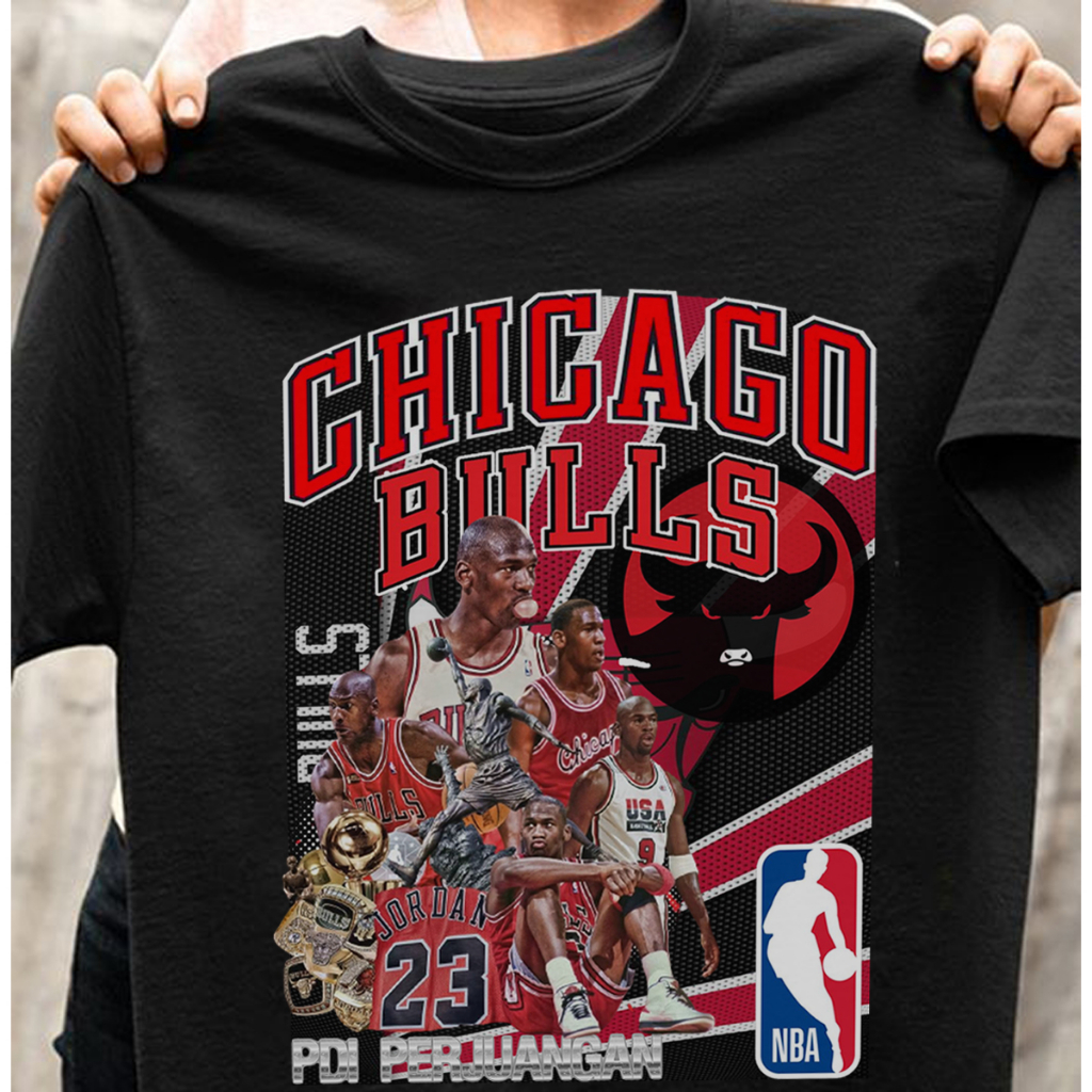 Baju Kaos Parodi Distro Chicago Bulls Banteng Merah Pdi Kaos Puan Maharani Kaos Banteng Merah Perjua