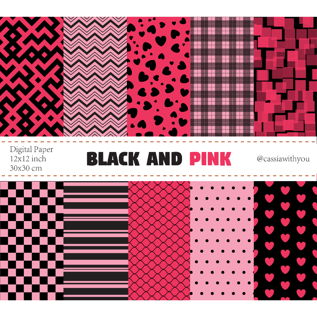 

BLACKPINK DIGITAL PAPER for scrapbooking, cards, invitations, wrapping