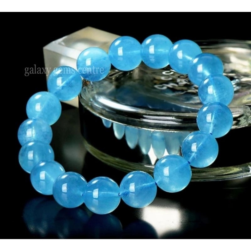 Gelang Batu Aquamarine Original Stone