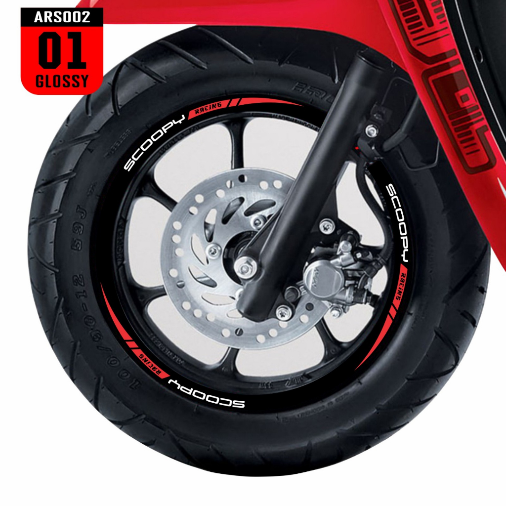 Sticker Cutting List Velg Honda ALL NEW Scoopy 2020-2022 Variasi Pelk 12 inch ARS01 GLOSSY