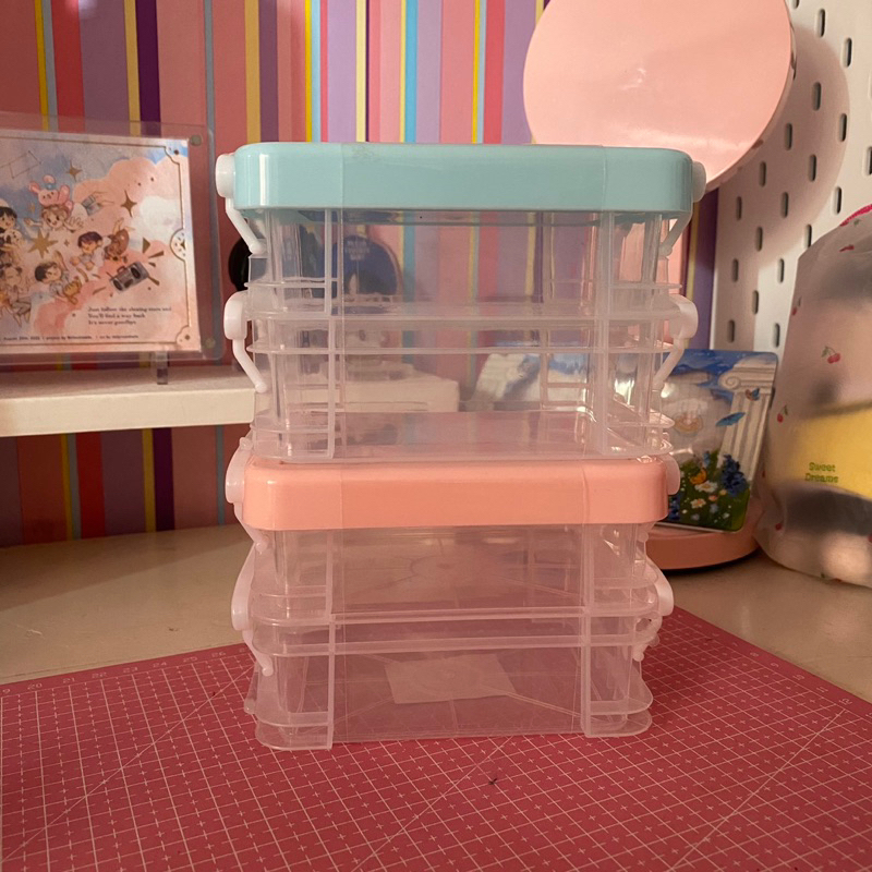 (READY STOCK) Mini Storage MR DIY tempat penyimpanan sticker photocard kpop