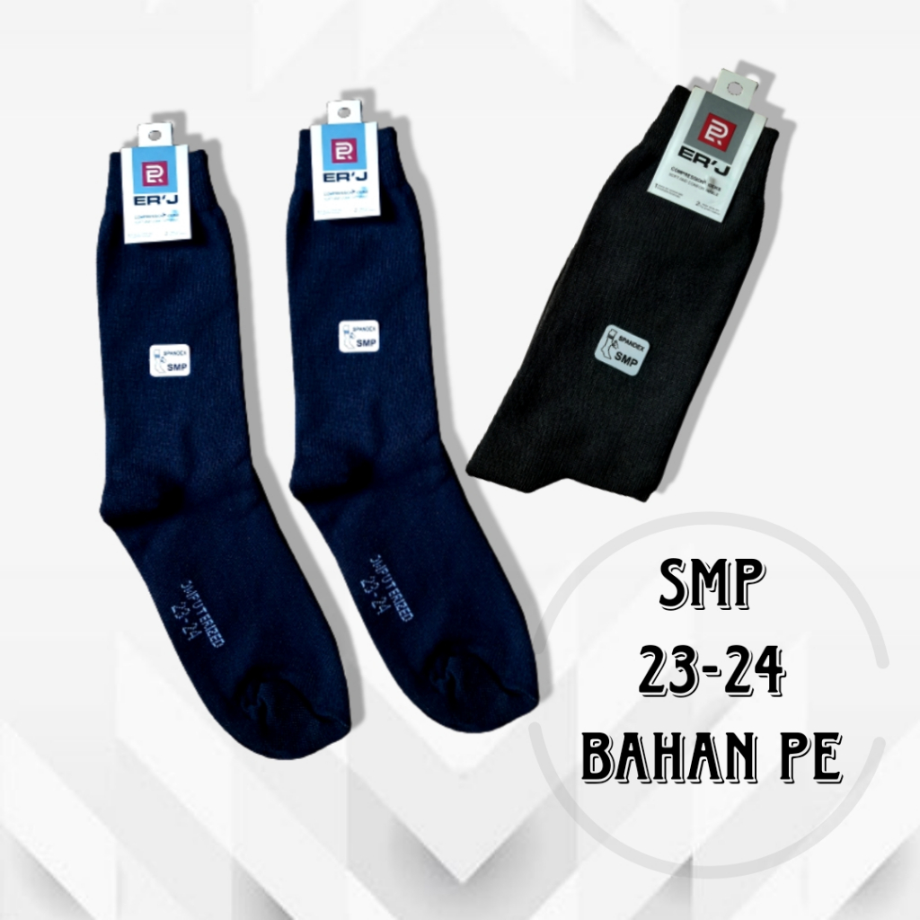 KAOS KAKI SEKOLAH SD SMP SMA COMPUTERIZED HITAM POLOS BAHAN P.E