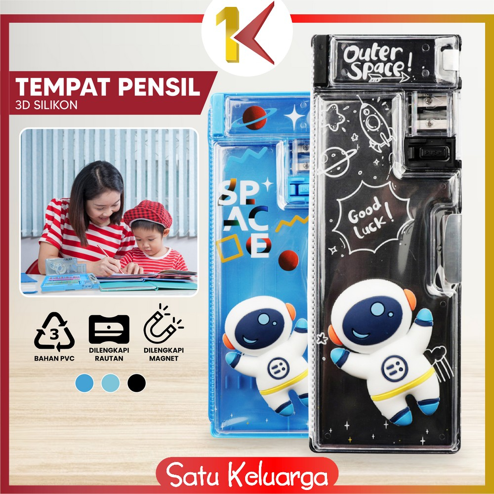 

SK-A59 Tempat Pensil Anak 3D Timbul Magnetic Multifungsi Alat Tulis Sekolah / Kotak Pensil Pencil Case Magnet Untuk Anak Tk