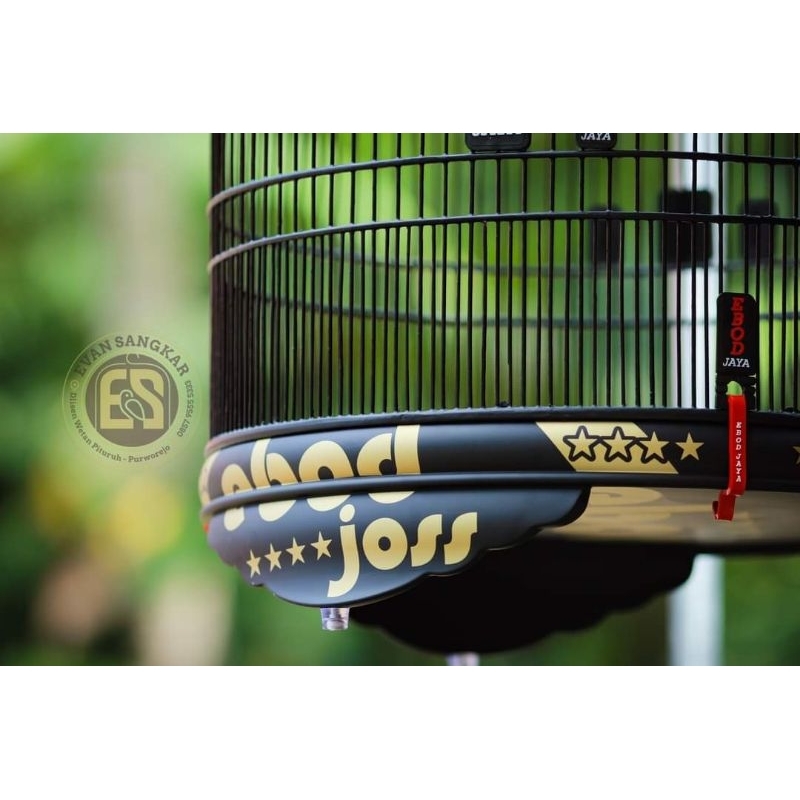 SANGKAR MURAI EBOD JAYA JOSS GOLD NO 2 SEMUA KOMPLIT//AKSESORIS