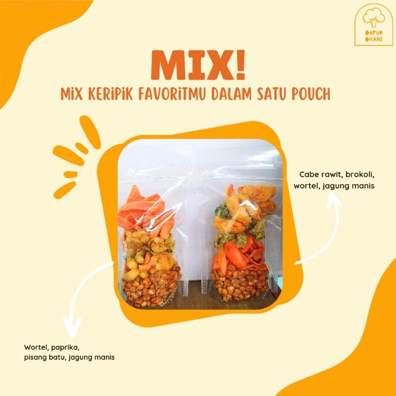 

Keripik Mix Sayur 100 Gram