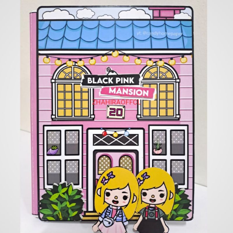 TOCA  LIFE WORD BLACK PINK QUIET BOOK/TOCA BOCA/TOKA BOKA/ MAINAN EDUKASI ANAK PAPER BOOK