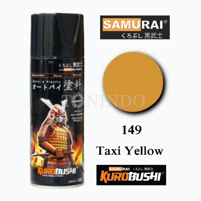 Cat Samurai 149 Taxi Yellow Cat Semprot/ Spray Kuning Taxi Warna Standard
