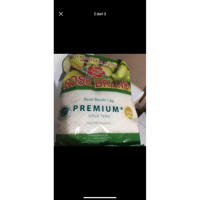 

gula pasir rose brand 1kg