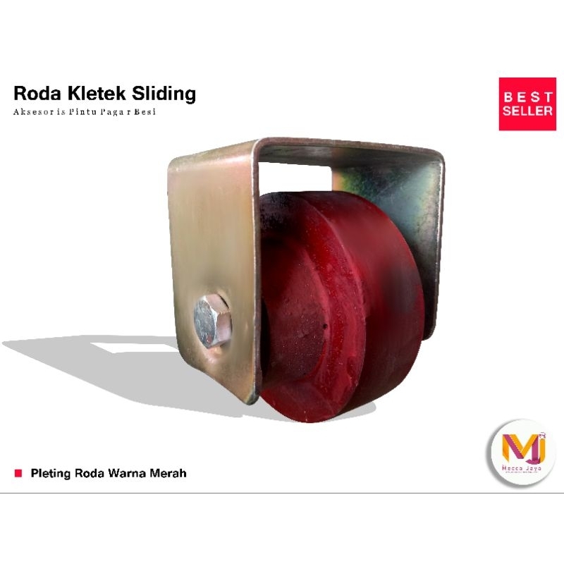 Roda Kletek Besi Cor Untuk Pintu Sliding Door /Lipat Besi