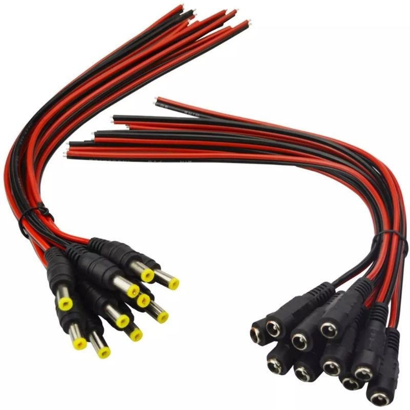 Kabel dc male / kabel dc female tembaga/kuningan